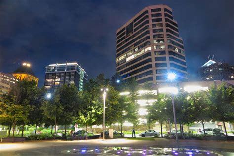 Night View Of Downtown Greensboro North Carolina 3247673 Stock Photo