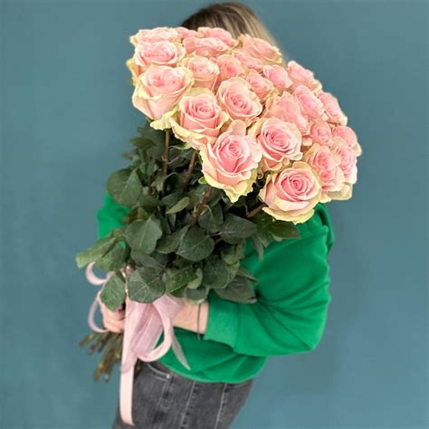 Розы 70 см под атласную ленту • Цветы для Тебя