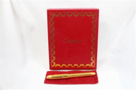 Cartier 'Louis Cartier' Fountain Pen in Gold | Proxibid