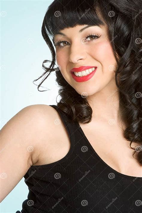 Pinup Fifties Girl Stock Image Image Of Happy Woman 4189011