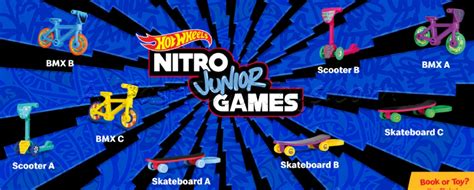 McDonald S Hot Wheels Nitro Junior Games Happy Meal Toys Complete Set Of 8 Toy Collection