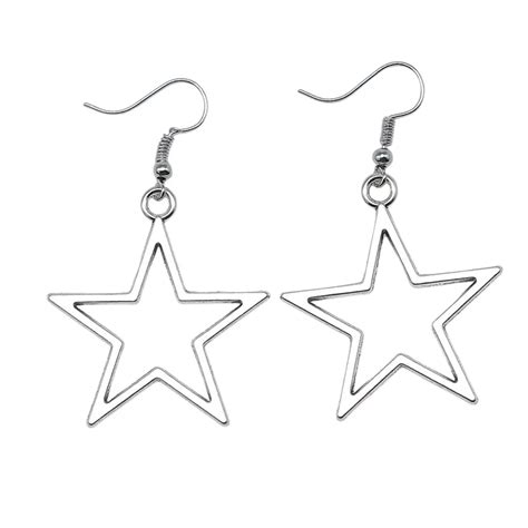 Винтажные висячие серьги со звездами | AliExpress