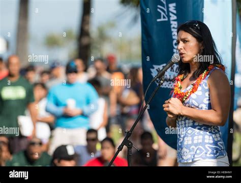 Hawaii Congresswoman Tulsi Gabbard, provides opening remarks during the ...