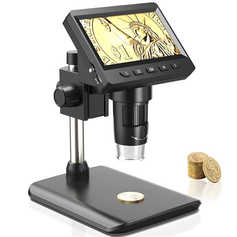 Microscope Aopick Lcd Digital Microscope X P Coin Magnifier For