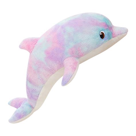 Plush Dolphin Toy Zoo Dolphin Stuffed Animal Plushie Dolphin Stuffed