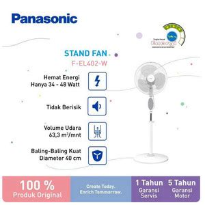 Jual Kipas Angin Panasonic F EL402 W Stand Fan ULTRA BREEZE F EL402W