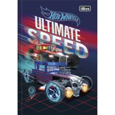 Caderno Brochura Capa Dura Hot Wheels Tilibra Folhas Mundo Do Estudante