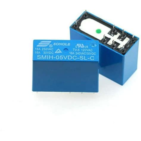 Relay 5pcs SMIH-05V 12V 24vdc-sl-a-sl-c 6-pin / 8-pin 16A Normally Open ...