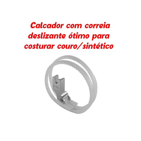 Calcador Deslizante Teflon Correia Couro Reta Industrial Shopee Brasil