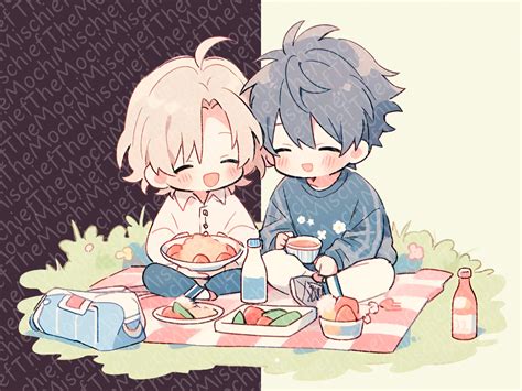 Kawaii Chibi Gay Couples Clipart Bundle Commercial Use And Transparent Background PNG For