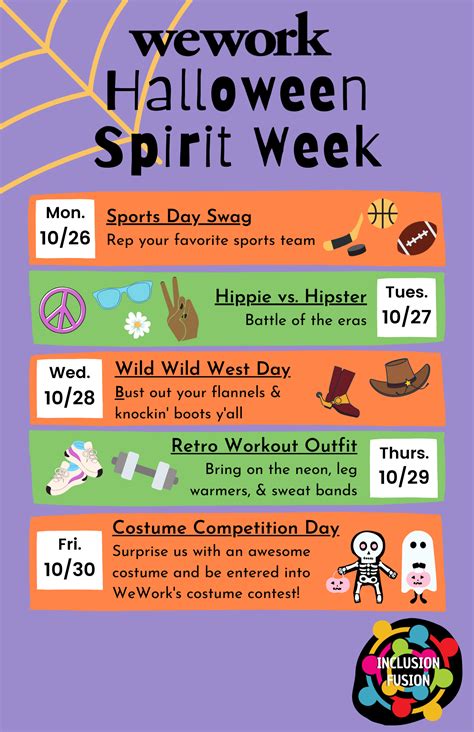 halloween spirit week ideas for preschool 1