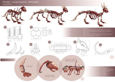 ArtStation - Модульная игрушка "Скелетон"