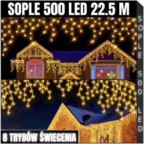 Sople Lampki Led Kurtyna Zewn Trzne Ip Girlanda Wietlna Choinkowe