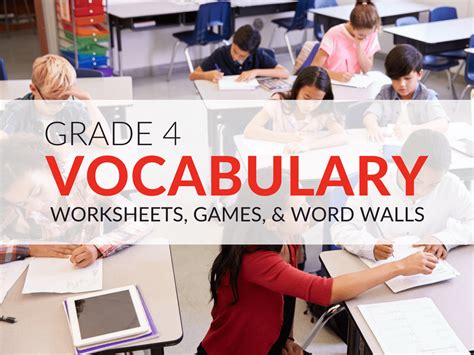 Grade 4 Vocabulary Worksheets Printable And Organized By Subject K5