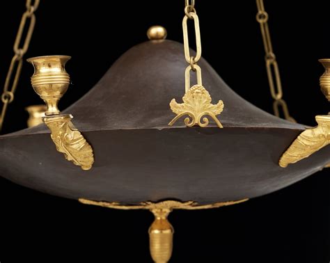 AMPEL för sex ljus Sverige 1800 talets början Empire Bukowskis