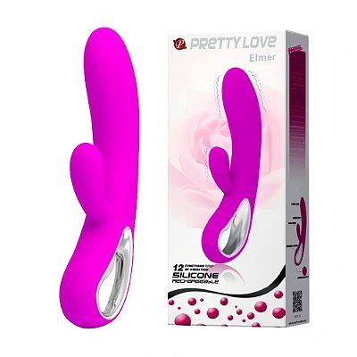 Vibrador Estimulador de Clitóris e Ponto G 12 Modos Vibração Pretty