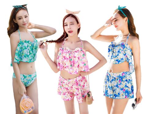 楽天市場水着 体型カバー スイムウェア レディース bikini ワイヤービキニ ショートパンツ レースビキニ 色 花柄 バンドゥー 点セット セクシー 韓流ビキニ mizugi みず