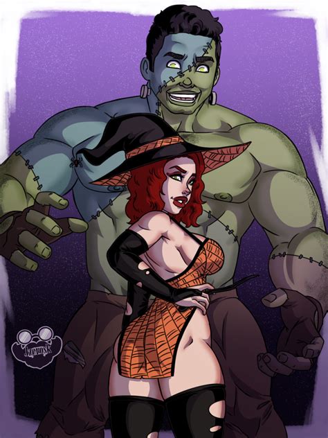 HulkxWidow Halloween By JZerosk Hentai Foundry