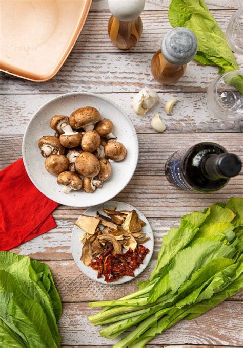 Braised Mustard Greens With Mushrooms The Vegan Atlas