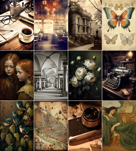 Dark Academia Bundle 72 Pcs WALL COLLAGE KIT Dark Academia Prints Dark ...