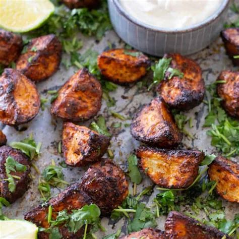 Mexican Potatoes With Lime And Cilantro Oven Or Air Fryer Always Use