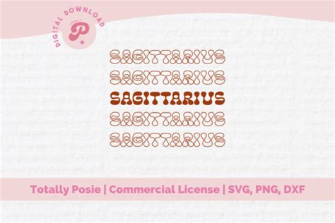 Zodiac Sign SVG Sagittarius Graphic By Totally Posie Creative Fabrica