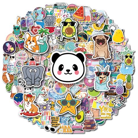 Snapklik.com : 200Pcs Water Bottle Stickers For Kids Teens, Waterproof