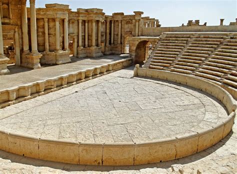 The Roman Theatre at Palmyra. | Palmyra, Ancient rome, Roman theatre