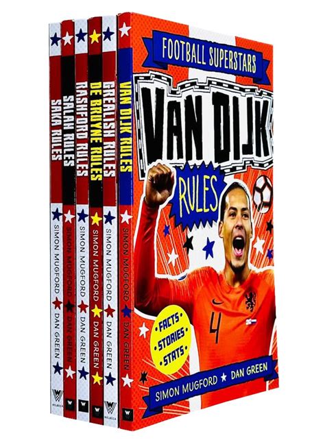 Football Superstars 6 Books Series 2 Collection Set By Simon Mugford