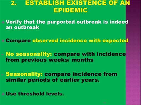 Epidemiology Bsph 122 Outbreak Investigation And Response Ppt Download