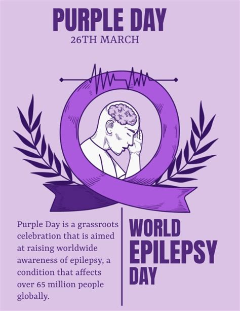 Epilepsy Day Purple Day Template Postermywall