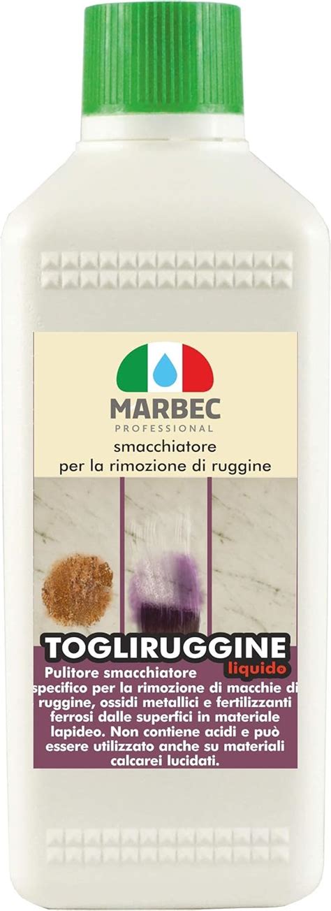 Marbec Togliruggine Liquido Ml Smacchiatore Specifico Per La