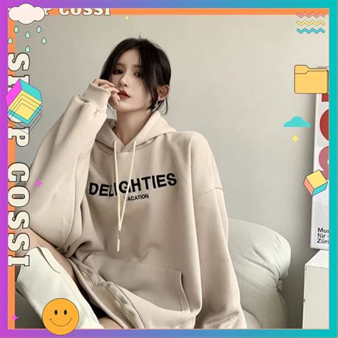 Áo hoodie nam nữ phong cách oversize nỉ siêu đẹp vải dày form rộng DELIG Unisex hot BigBuy360