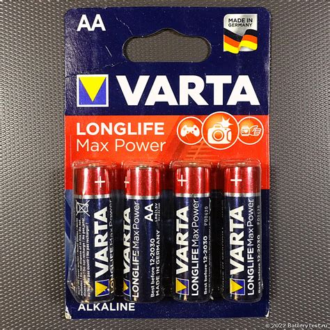 Varta Longlife Max Power AA - результаты тестирования
