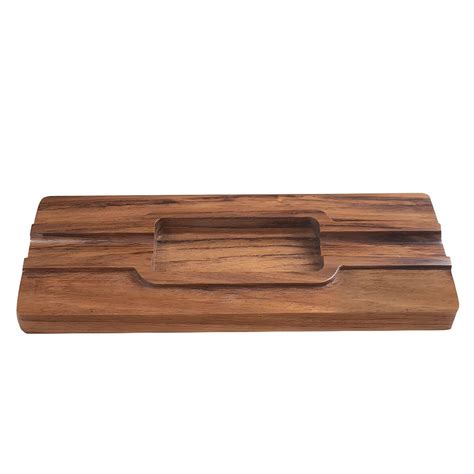 Cenicero Park Lane Rectangular De Madera De Parota Para Puros Noble