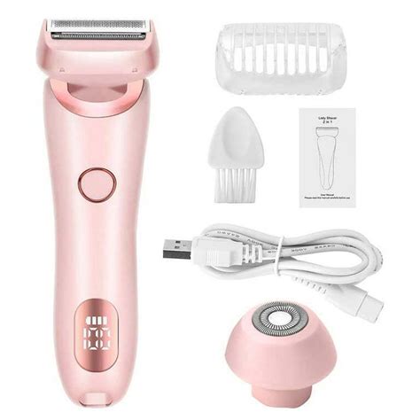 Electric Epilator Rechargeable Women Bikini Shaver Whole Body Trimmer Legs Armpit Hair Removal