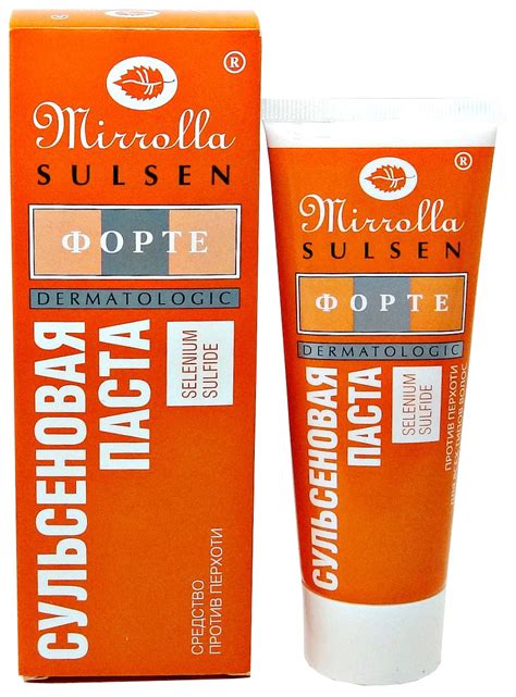 Паста от перхоти Mirrolla Сульсеновая паста Sulsen Forte - «Сульсеновая ...