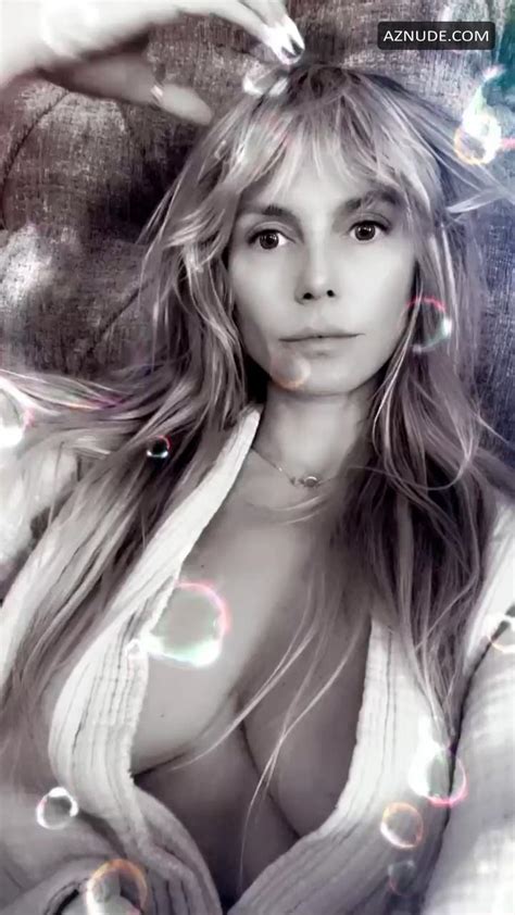 Heidi Klum Sexy Poses Showing Off Her Big Tits On Social Media Aznude