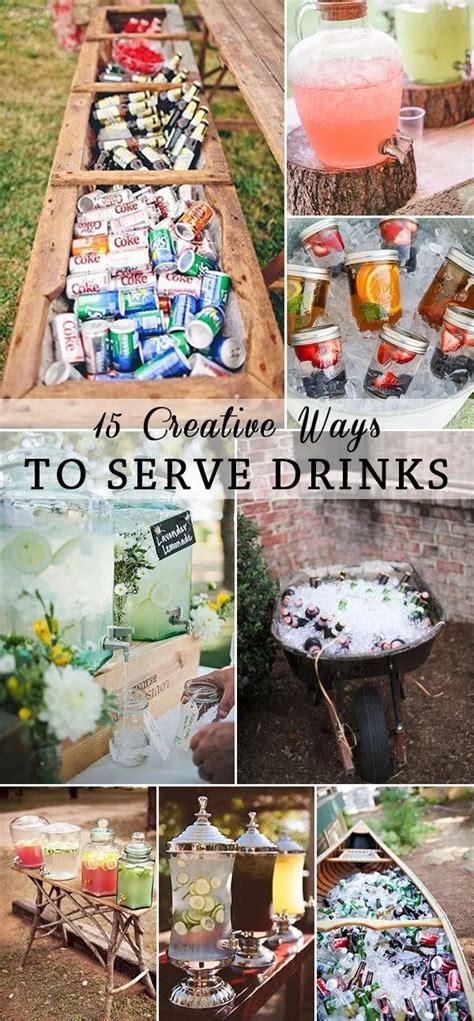 creative ways  serve drinks craft gossip