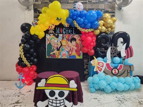 Decoración de cumpleaños One Piece Decoración de unas Globos