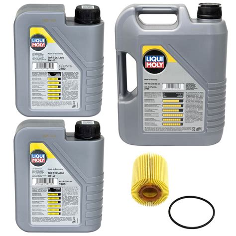 Motoröl Top Tec 4100 5W-40 LIQUI MOLY 7 Liter mit Ölfilter SH 403, 71,95