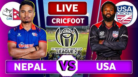 Nepal Vs Usa Live Nepal Vs Usa Cwc League 2 Live Scores And Commentary Nepal Vs Usa Cricket