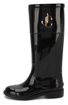 Женские черные резиновые сапоги edith JIMMY CHOO купить в интернет ...