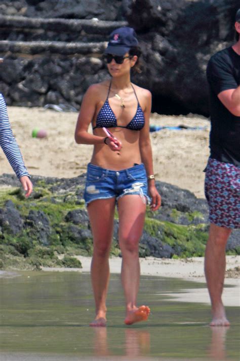 Jordana Brewster In Bikini At A Beach In Hawaii Hawtcelebs