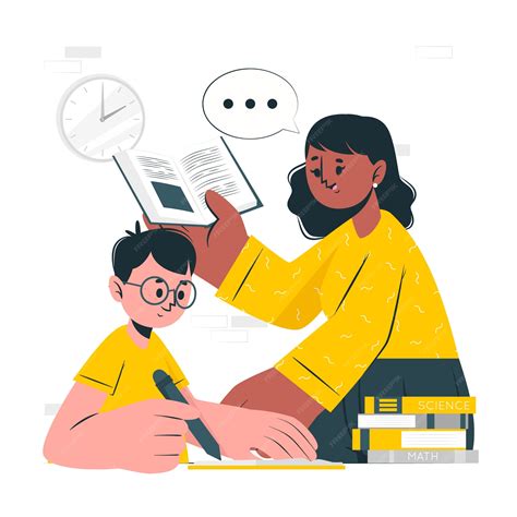 Teacher Helping Student Clipart