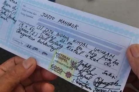 7 Contoh Kwitansi Jual Beli Tanah Yang Sah Lengkap Cara Membuatnya