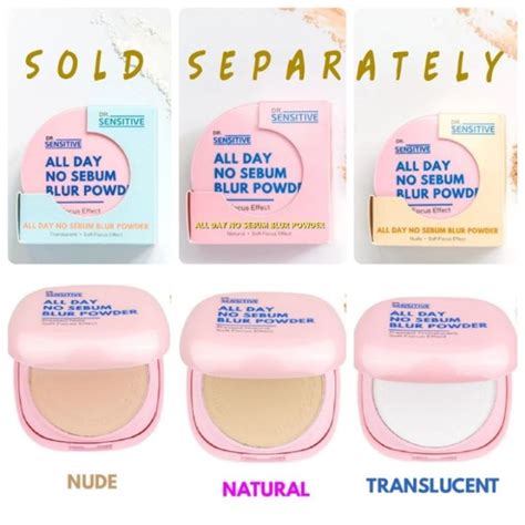 dr sensitive  day  sebum blur powder pressed powder lazada ph