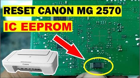 Reset Printer Ganti Ic Eeprom Canon Mg Youtube