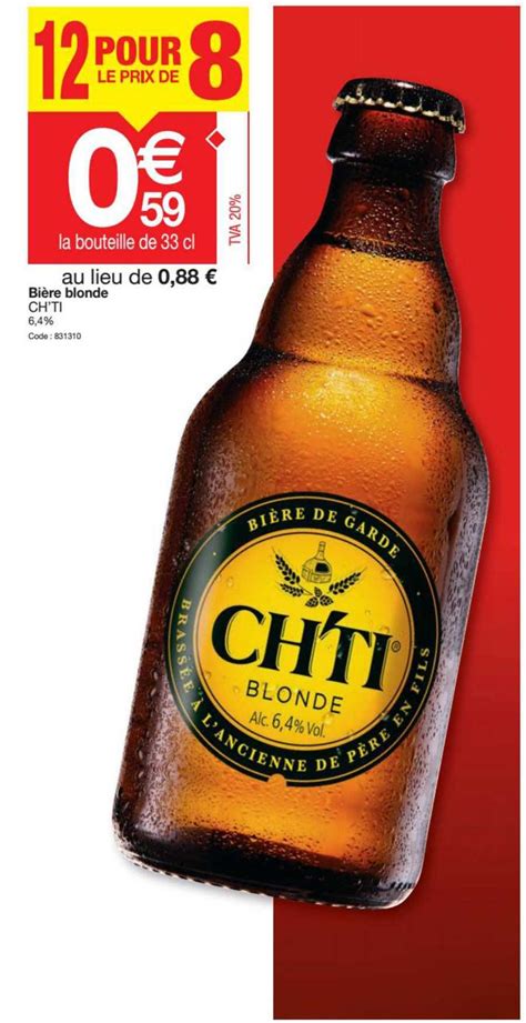 Promo Bi Re Blonde Ch Ti Chez Promocash Icatalogue Fr