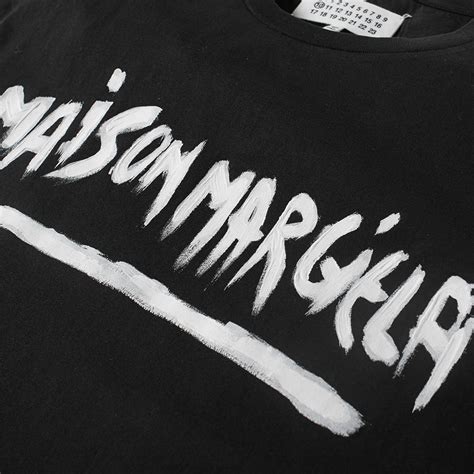 Maison Margiela 10 Painted Logo Tee Washed Black | END. (Europe)